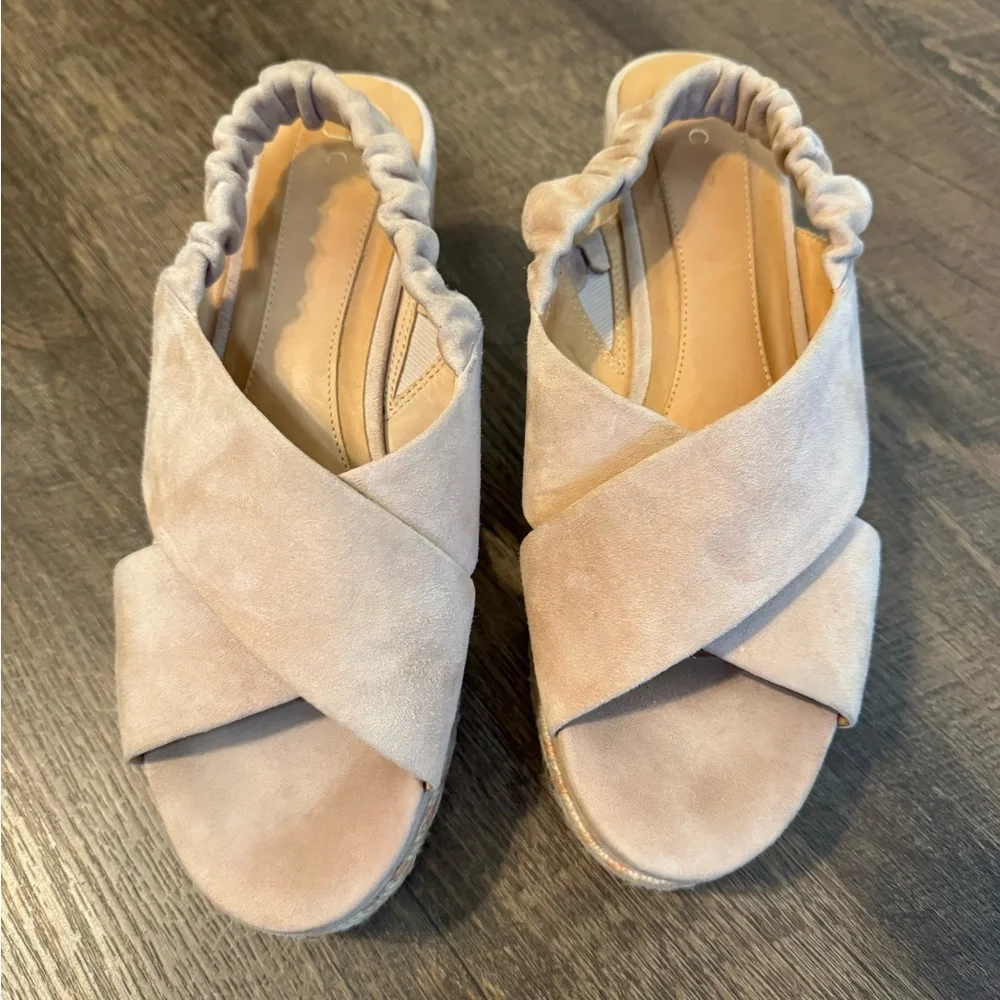 Joie Garden Platform Espadrille Wedge Sandal- Blush, Size 8.5 - Picture 2 of 12